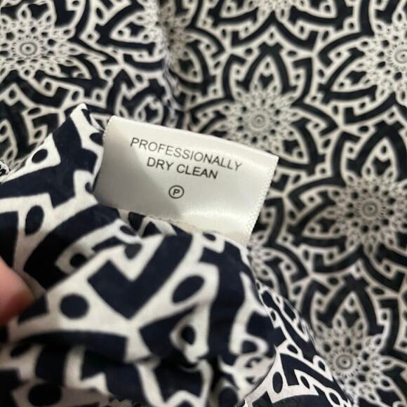 Tory Burch Boho Floral Lace Trim Top Long Sleeve Blouse Size 6 - Picture 3 of 10